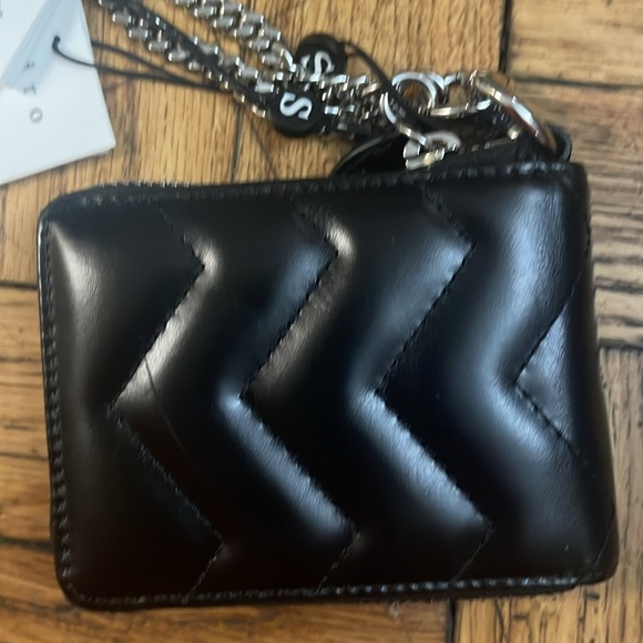 Sandro Quilted Leather wallet with dust bag. NEW with tags - Picture 3 of 8